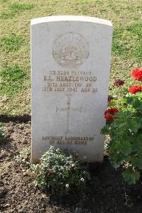 Ismailia War Memorial Cemetery - Heazlewood, Edward Lance